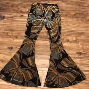 Free people velvet bell bottoms